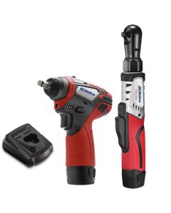 ACDelco ARW12103-K1 G12 Series 12V Cordless Li-ion 3/8"Brushless Rachet Wrench & Impact Wrench Combo Tool Kit with 2 Batteries