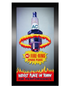 Fire Ring Framed Picture, Multi-Colored