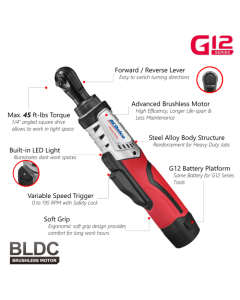 ACDelco 1/4" BLDC Ratchet Wrench KIT